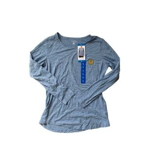 Segments Outdoor Base Layer Top Size L Blue 100% Merino Wool